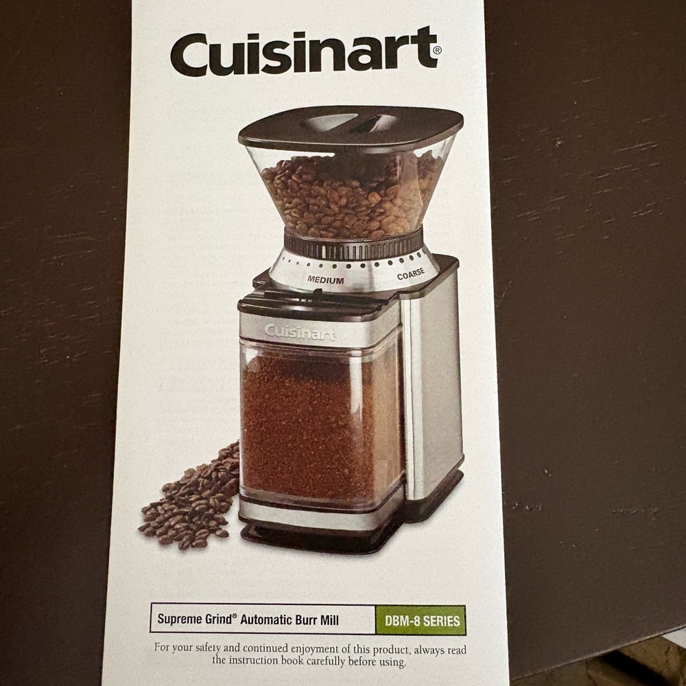 Cuisinart Coffee Grinder in Black and Silver
